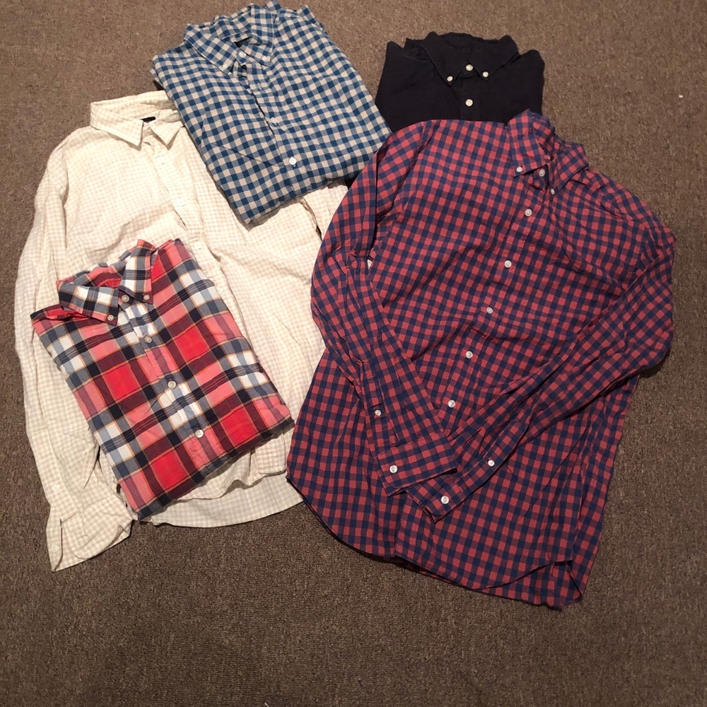 Bundle of long sleeve J. Crew button downs